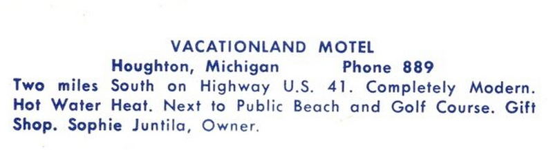 Vacationland Motel - Vintage Postcard (newer photo)